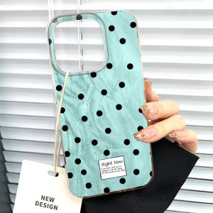 เคสโทรศัพท์ลายจุดวงกลมสไตล์เรโทรสำหรับผู้หญิง สำหรับ Samsung Galaxy S24 S22 S23 S25 Edge S21 Plus S20 FE Ultra  ฝาหลังซิลิโคน TPU