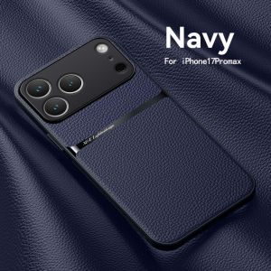 Luxury Shockproof Leather Case For iPhone 17 17 Air 17 Pro Max 16 15 14 Plus 13 12 11 Pro Max Coque Magnetic Shell Phone Cases