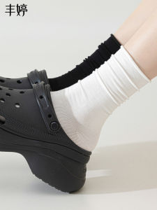 FENGTING | Summer Light Mid-calf Stackable Socks Ice-silk No-bone
