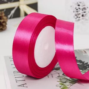25/50 Yards Ribbon Champagne Gold Satin Ribbon Perfect for Gift Wrapping Wedding Decoration Handmade Bows Wrapping Bouquet.