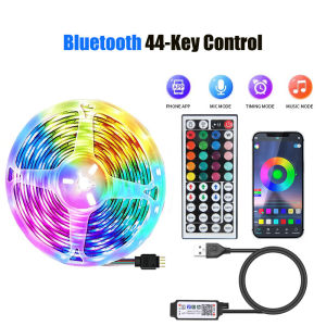 USB 1-30M LED Light Strip RGB 5050 Bluetooth APP Control Luces Led Color Change Lighting Music Sync for Party PC Living Room
