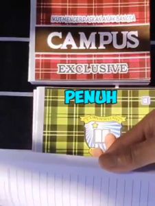 1 Paket - Buku BESAR ALFA CAMPUS 50 Lembar - Buku Campus EXLUSIVE 38 LEMBAR UKURAN KUARTO TOKO QIRTOS