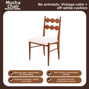 MU FENG ZHI NAN | Vintage Retro Solid Wood Dining Chair