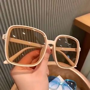 SMD Baru Kacamata Gaya Eropa Pelindung Uv Bentuk Kotak Oversize Untuk Wanita