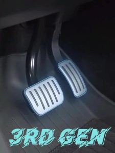 Easy Install Brake Accelerator Pedal Cover for 2025 2026 Tesla Model Y Juniper Model 3 Highland Foot Pad Car Travel Accessories