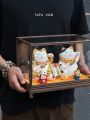 Japanese Style Fortune Cat Decoration Shop New Store Opening Gift High-End Practical Decoration Birthday Gift Ceramic Fortune Cat. 