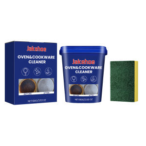 Powerful Stainless Steel Cleaner Paste Remove Burnt Black Stains Grease Rust from Cookware Restores Shine for Home Kitchen Clean