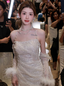 สร้อยคอและต่างหูเจ้าสาว สร้อยคอโซ่กระดูกไหปลาร้า ชุดแต่งงาน เครื่องประดับแฟชั่น โลหะผสม จี้อื่นๆ สำหรับผู้หญิง