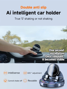 Yashinuo Giá giữ điện thoại di động trên ô tô 2025 sạc không dây mới chống rung điều hướng xe cao cấp hộp giữa dụng cụ chuyên dụng