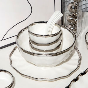 Bát Đựng Cơm Tròn Sang Trọng Thời Trang Bát Đựng Cơm Trắng Sứ Tròn Đơn Màu Trơn Đẹp Mắt Dùng Trong Gia Đình Bát Đựng Cơm Nướng