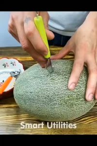 Dụng cụ gọt tỉa trái cây 2 đầu muỗng múc trái cây 2 Trong 1 thép không gỉ cây tỉa trải cây múc kem viên tròn đồ gọt tỉa rau củ trái cây tiện dụng