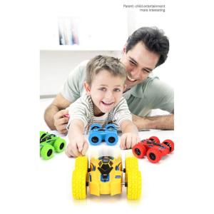 SG Seller 4pcs Mini Inertial Double Sided Stunt Car High Quality Vehicle Model Creative Gift for Kids