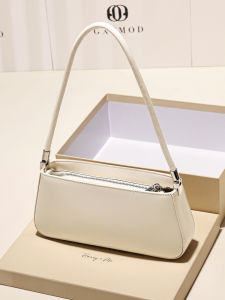 GXFMOD Leather Shoulder Bag Fashionable Trendy Design Versatile Underarm Bag Breadstick Shape Summer New Style Premium Feeling