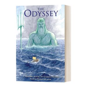 The Odyssey: หนังสือปกอ่อนนวนิยายกราฟิก-แสดงโดย Gareth Hinds หนังสือภาษาอังกฤษต้นฉบับ