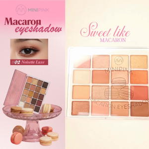 MINIPINK Macaron Eyeshadow 20 Palette High Pigmented Glitter Shimmer Lasting Kosmetik Mata MP059