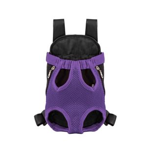 1Pcs Double Shoulder Breathable Portable Travel Pet Dog Carrier Backpack Mesh Carrier Front Bag for Small Dog Cats Outdoor.