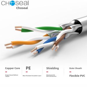 Choseal | High Speed Double Shielded Pure Copper Cat 6a Ethernet Cable 300m