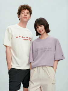 Champion | Casual Personal Slogan T-Shirt Loose