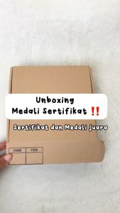 Gift Box Medali Sertifikat Hadiah Lomba