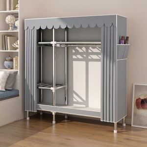 Durable Steel Frame Easy-to-Assemble Closet