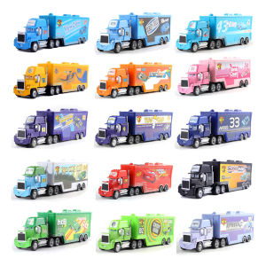 Takara Tomy | Number Pixar Truck No: 3336394351 Lightning McQueen Container Truck Die Casting Alloy Cars Model Toys Truck Birthday Gifts