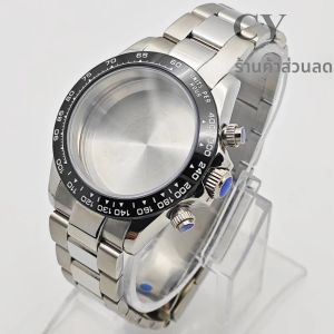 RICHUS VK63 นาฬิกา 40 มม.สแตนเลสสตีลนาฬิกา/สายคล้อง Fit VK63 ควอตซ์นาฬิกาอุปกรณ์เสริม