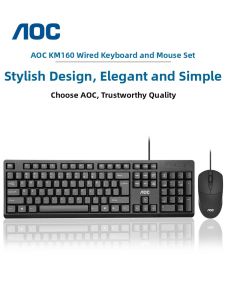 AOC | Silent Typing Universal Business Keyboard Mouse Set