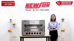 Lò Nướng Chín Thực Phẩm Không Khói Salamander NEWSUN 6 Họng Bằng Gas - Hàng Chính Hãng - Bảo Hành 12 Tháng