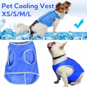 Pet Summer Cooling Vest Dog Breathable Shirt Cooler Vest Washable Anti-UV Clothes 4 Size
