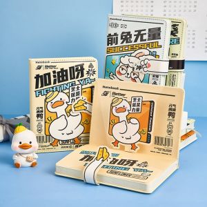 Notebook Good-looking Journal Book Minimalist Ins Style Pu Magnetic Buckle Book Student Exercise Book Anime Notepad Cartoon Student Reward Adult Work Diary Book Can Be Evenly Spread Cute Fancy