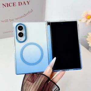 szhaiyu | Luxury Gradient Magnetic Phone Case for Samsung Galaxy Z Fold 8 Ultra ZFold8 Z Fold 7 6 5 for Magsafe Wireless Charging Cover