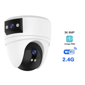 Camera Wifi PTZ 4K 8MP Ngoài Trời Màn Hình Kép Phát Hiện Con Người Camera IP An Ninh Không Dây Với Ống Kính Kép Âm Thanh O-Kam Pro