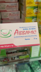 Đường ăn kiêng ABBAMIC 100 gói màu hồng