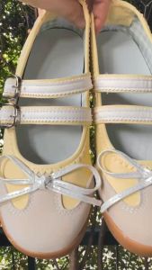 (เกรดA)One for all พร้อมส่งจากไทย TX590 รองเท้าแมรี่เจน สไตล์บัลเล่ต์ ดีไซน์กุทัณฑ์ รองเท้าผ้าใบผูกโบว์ น่ารักน่าเกลียดพ คอลเลคชั่นใหม่ 2024 สำหรับผู้หญิง