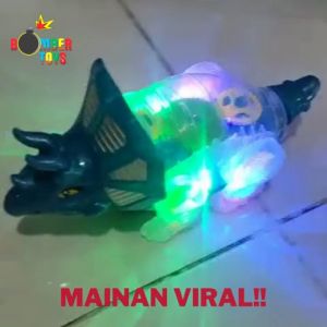 MAINAN ANAK ANIMAL TRANSPARAN FULL LIGHT IKAN GEAR DINO KADO TERBAIK