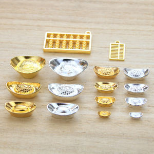 Chinese Style Alloy Miniature Fortune Attraction Golden Barrel Coin Tree Decoration Ornaments Wealth Brining Turtle Sculpture
