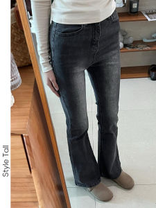 High Waist Bell Bottom Jeans Womens Long Stretchy Retro Blue Ankle Boot Cut Denim Pants Autumn Season Micro Flared Trousers