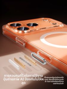 YOULANG | Magnetic Transparent Full Lens Protection Hard Case Wireless Charging