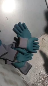 BW-P643 Sarung Tangan Kerja Nylon Lapis Karet Latexs Gloves Safety Palmfit / Sarung Tangan Proyek