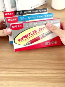 M&G | Bút Gel M&G 0.7mm Có Nắp Đậy Mực Đen Xanh Dương Đỏ Có Thể Thay Ruột Ngòi Đậm Dành Cho Học Sinh & Văn Phòng.