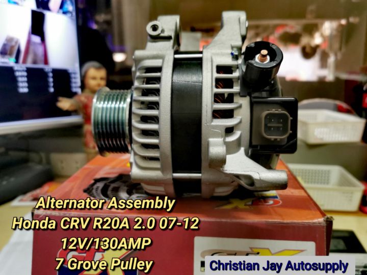 Gtx Alternator Assembly Honda CRV 2.0 20072012 12V/130A 7 Grove Pulley