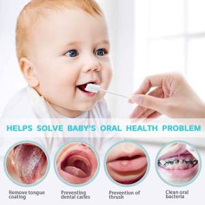 BABY ORAL CLEANER MOUTH Membersihkan mulut Membersihkan lidah dari sisa susu Mencegah bagi dari terkena ulser yang menyakitkan Gigi lebih bersih dan sihat
