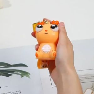 Gantungan Kunci Aksesoris Tas Mainan Naga Remas Lucu 3D PVC Squish Dragon Keychain JCGK70