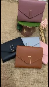 Dompet Lipat Wanita Bahan Kulit PU Halus Dompet Mini Wanita Dompet Wanita
