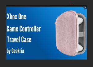 GEEKRIA Controller Travel Case for Xbox Series X/S & Xbox One Hard Shell Carrying Bag with Joystick Protection Cable storage Controller Retention Strap (Pink)