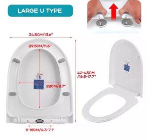 Nắp bồn cầu đóng êm cao cấp nhập khẩu Mission phù hợp với mọi loại bồn cầu