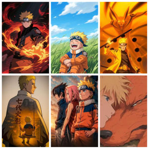 Bandai | Oil Painting By Numbers Anime N-Naruto Characters Home Decor Modern Wall Decor for Living Room Bedroom Perfect Gift No Frame