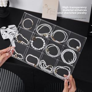 YOUKAMAN | Transparent Acrylic Jewelry Organizer Divided Case