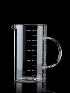 1pack 250/350/500/1000ml Glass Measuring Cup With Handle High Borosilicate Glass Milk Coffe Measuring Mug Heat-resistant Cup