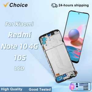 6.43" OLED For Xiaomi Redmi Note 10 4G Display Redmi Note 10S LCD Display M2101K7AI LCD M2101K7AG Touch Screen Digitizer Parts
